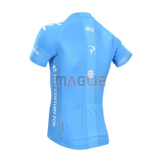 Maglia Sky manica corta 2014 celeste e bianco