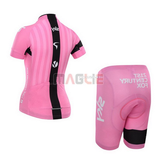 Donne Maglia Sky manica corta 2015 fuxia