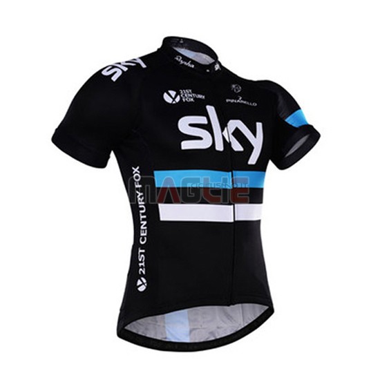 Maglia Sky manica corta 2016 bianco e nero