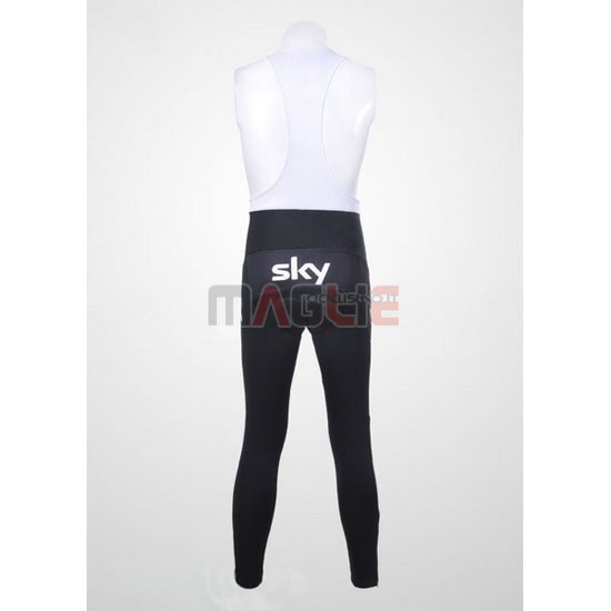 Maglia Sky manica lunga 2011 nero e celeste