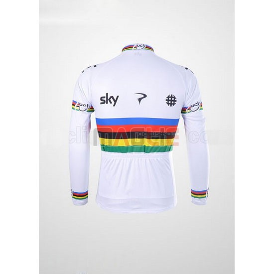 Maglia Sky manica lunga 2012 rosso e bianco