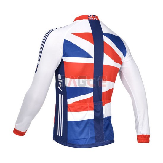 Maglia Sky manica lunga 2013 bianco e nosso