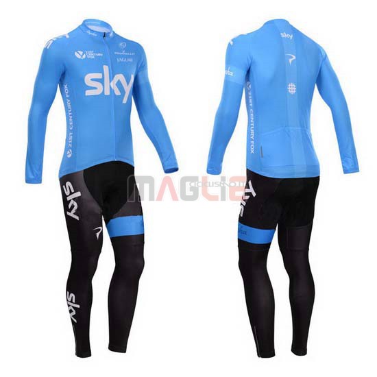 Maglia Sky manica lunga 2014 celeste