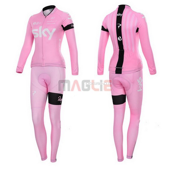 Donne Maglia Sky manica lunga 2015 fuxia