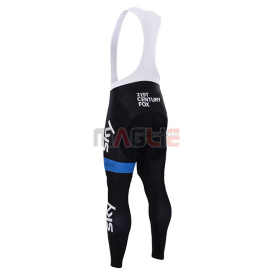 Maglia Sky manica lunga 2015 celeste e nero