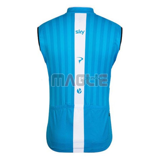 Gilet antivento Sky 2016 bianco e blu