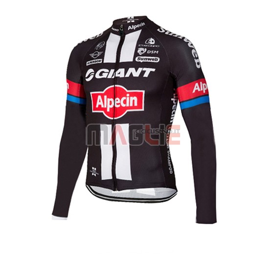 Maglia Sky manica lunga 2016 nero e rosso