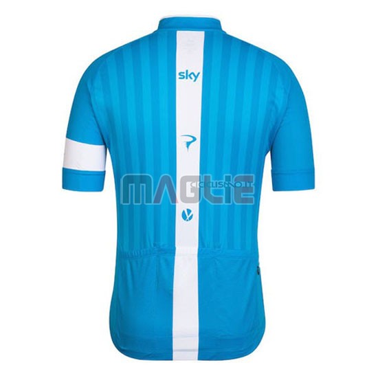 Maglia Sky manica corta 2016 celeste e bianco