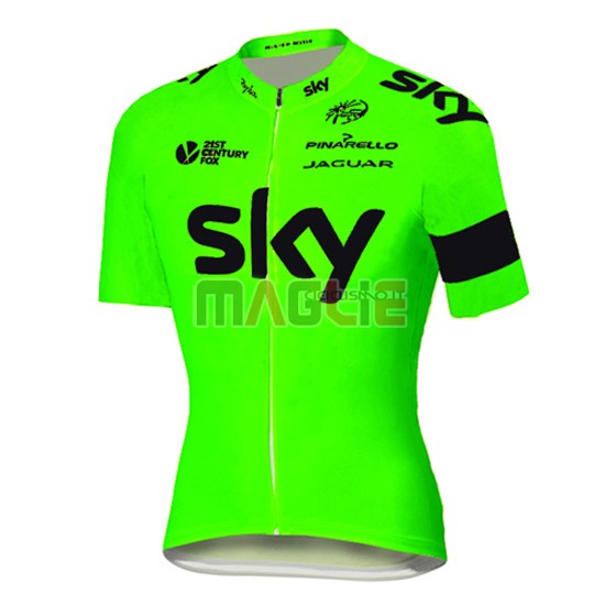 Maglia Sky manica corta 2016 verde - Clicca l'immagine per chiudere