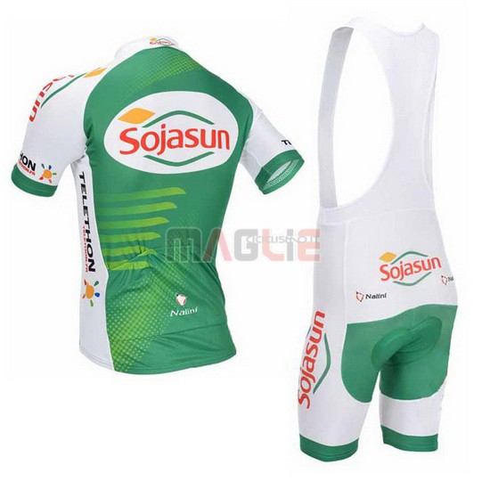 Maglia Sojasun manica corta 2013 bianco e verde