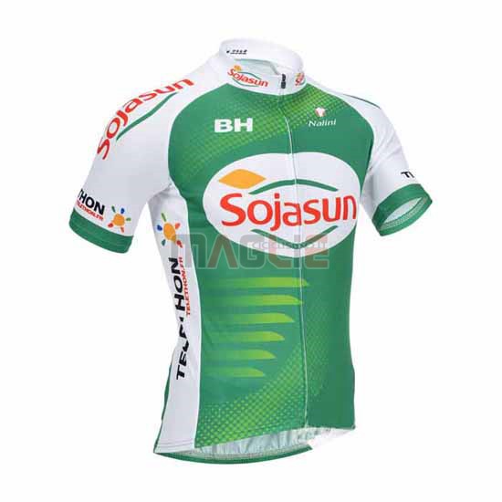 Maglia Sojasun manica corta 2013 bianco e verde