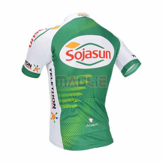 Maglia Sojasun manica corta 2013 bianco e verde