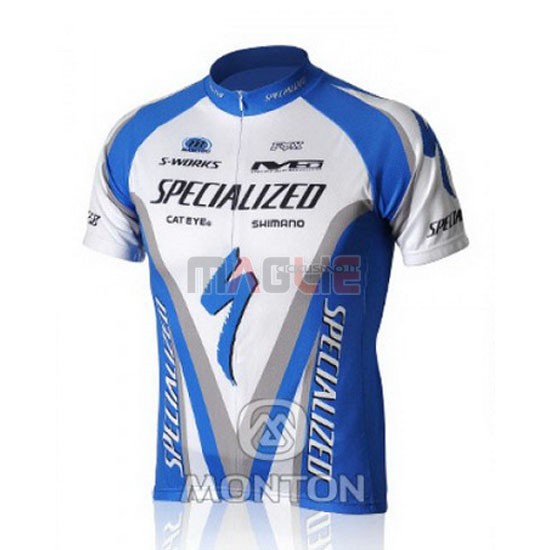 Maglia Specialized manica corta 2010 blu e bianco