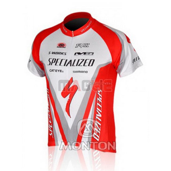 Maglia Specialized manica corta 2010 rosso e bianco