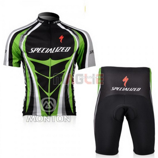 Maglia Specialized manica corta 2010 verde e nero