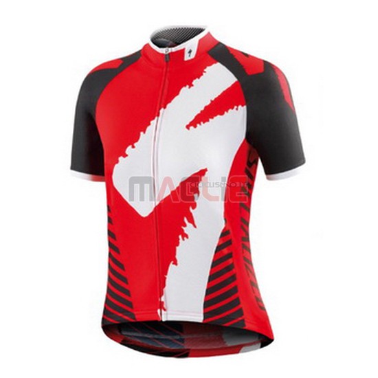 Maglia Specialized manica corta 2016 bianco e rosso