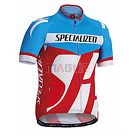 Maglia Specialized manica corta 2016 celeste e rosso