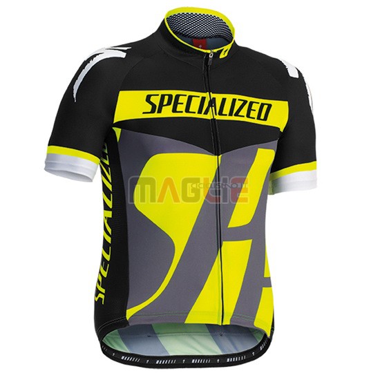 Maglia Specialized manica corta 2016 nero e giallo