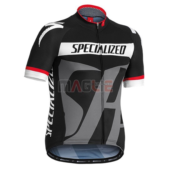 Maglia Specialized manica corta 2016 nero e grigio