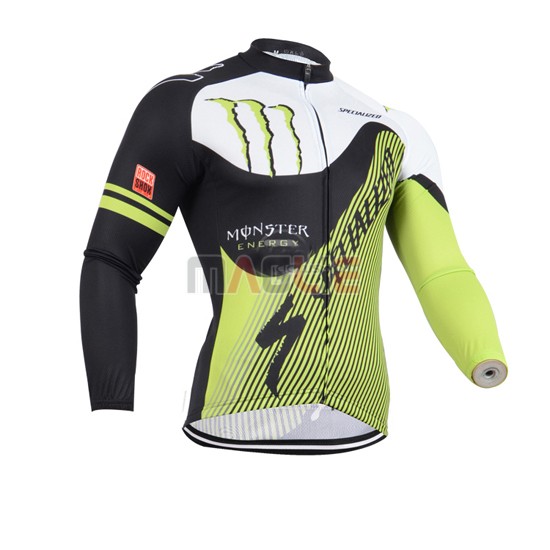 Maglia Specialized manica lunga 2014 nero e verde