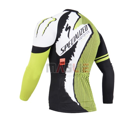 Maglia Specialized manica lunga 2014 nero e verde