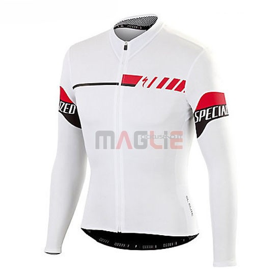 Maglia Specialized manica lunga 2016 bianco e nero