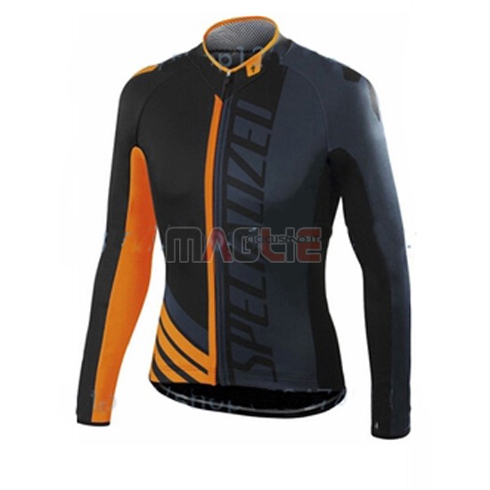 Maglia Specialized manica lunga 2016 arancione e grigio