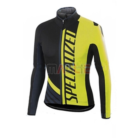 Maglia Specialized manica lunga 2016 giallo e nero