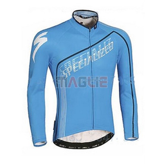 Maglia Specialized manica lunga 2016 nero e celeste