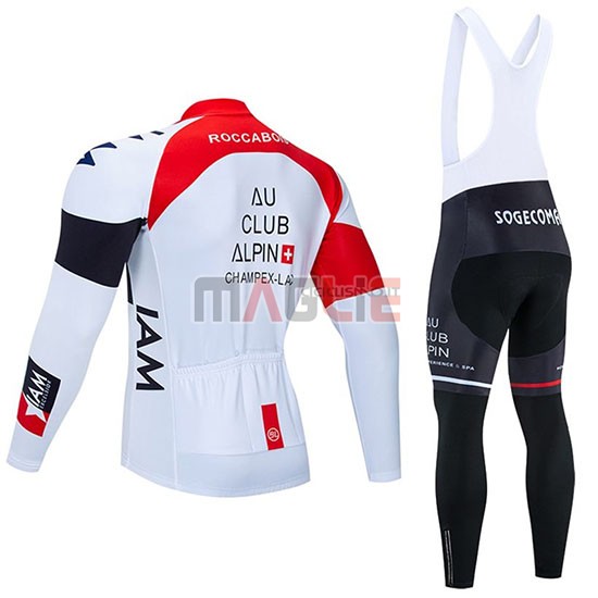 Maglia IAM Manica Lunga 2020 Bianco Rosso Nero