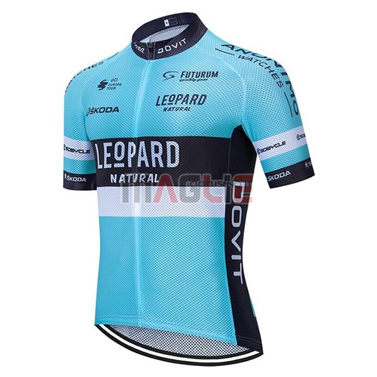 Maglia Leopard Manica Corta 2019 Natural Blu Nero - Clicca l'immagine per chiudere