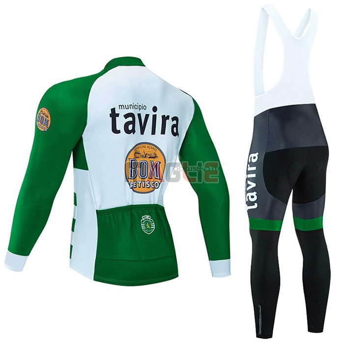 Maglia Tavira Manica Lunga 2020 Bianco Verde - Clicca l'immagine per chiudere