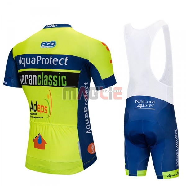 Maglia AquaProject Manica Corta 2018 Verde Giallo