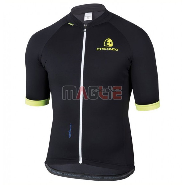 Maglia Etxeondo Entzun Manica Corta 2017 Nero e Giallo - Clicca l'immagine per chiudere