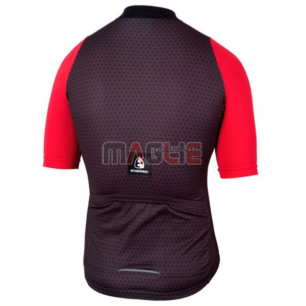 Maglia Etxeondo NEO Manica Corta 2017 Nero e Rosso