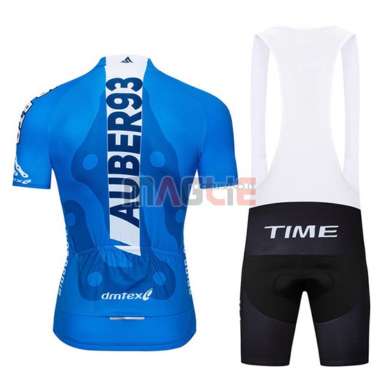 Maglia Aqber93 Manica Corta 2019 Blu Bianco