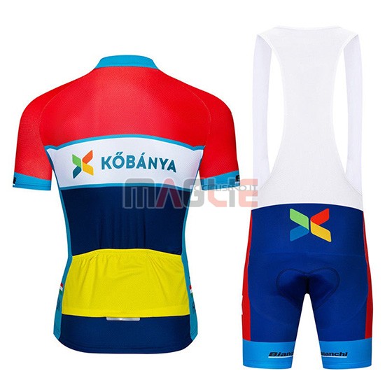 Maglia Kobanya Manica Corta 2019 Rosso Bianco Blu