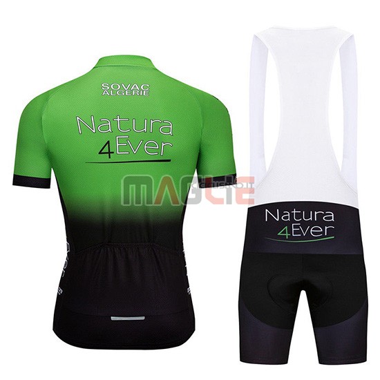 Maglia Natura 4 Ever Manica Corta 2019 Verde Nero