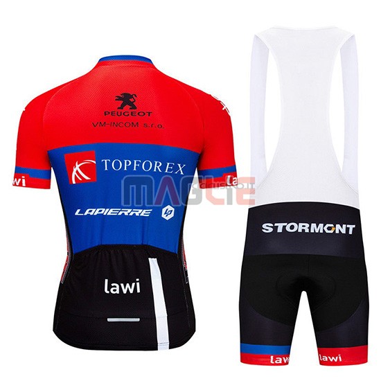 Maglia Topforex Lapierre Manica Corta 2019 Rosso Blu