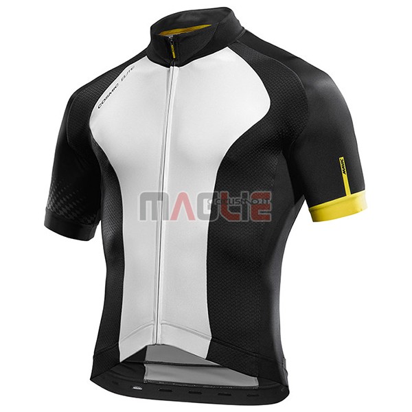 Maglia Mavic Manica Corta 2017 Bianco e Nero