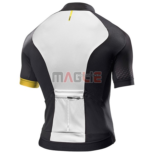 Maglia Mavic Manica Corta 2017 Bianco e Nero