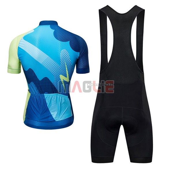 Maglia Ykywbike AA04 ADH04 Manica Corta 2017 Blu