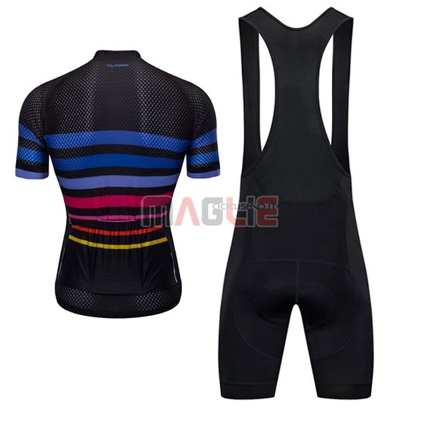 Maglia Ykywbike AA09 ADH09 Manica Corta 2017 Nero e Blu