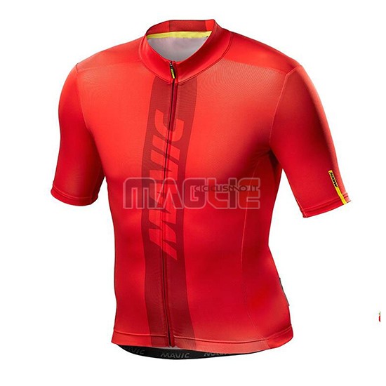 2018 Maglia Mavic Rosso - Clicca l'immagine per chiudere