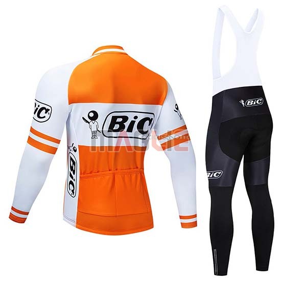 Maglia Bic Manica Lunga 2019 Bianco Arancione - Clicca l'immagine per chiudere