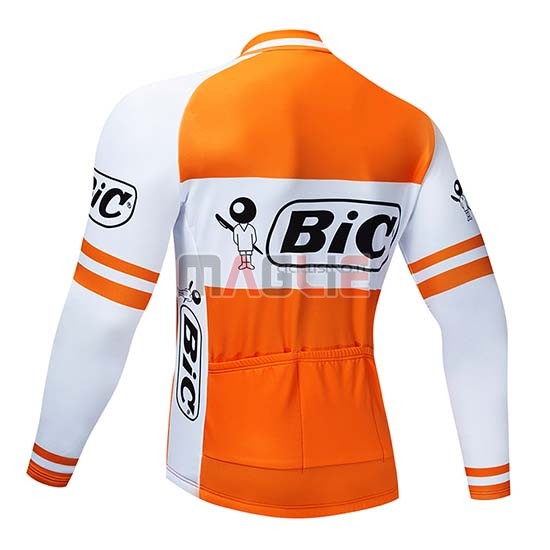 Maglia Bic Manica Lunga 2019 Bianco Arancione