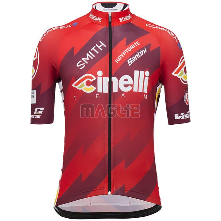 Maglia Cinelli Manica Corta 2018 Spento Rosso - Clicca l'immagine per chiudere