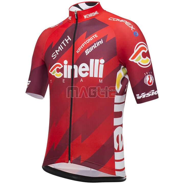 Maglia Cinelli Manica Corta 2018 Spento Rosso