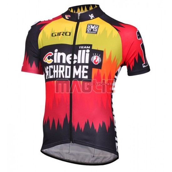 Maglia Cinelli manica corta 2016 rosso e giallo - Clicca l'immagine per chiudere