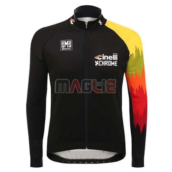 Maglia Cinelli manica lunga 2016 nero e giallo